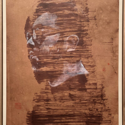 Datsun Tran, Flux,    Alcohol ink, acrylic ink and gouache on mulberry paper         87 x 74cm    $4600