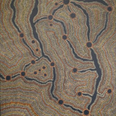 Kim Kiosses, 
My Family's Country, 
Acrylic on canvas, 
101.5 x 76.2cm, 
$4700 
Highly Commended by Judges