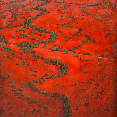 Carly Le Cerf, Stardust,  
Encaustic, oil and cold wax on board,  
183 x 123cm,
$11500 
