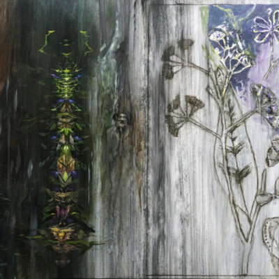 Leigh Hewson-Bower, The Red Tingle, 
Acrylic, 
78 x 200cm,
$12000 
