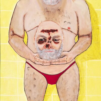 John Bannerman,
Depression is Hidden, 
Acrylic on canvas,  
122 x 61cm,  
$990 
