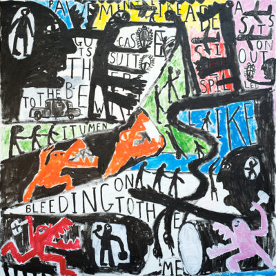 Chris Antico, Wecker Road, acrylic on linen, 198 x 198cm