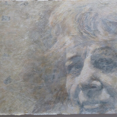 Anne McCaughey, 
Battling On
Mixed Media on Canvas
100 cm x 150 cm