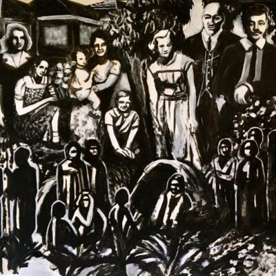 Tania Ferrier, Your place, My place, Acrylic on cardboard, 127 x 93cm 