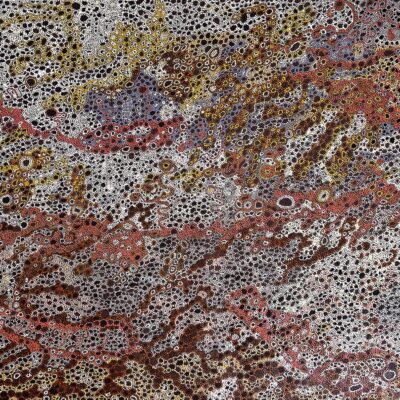 Allen Munggi Stephensen, Trading Routes, Acrylic on Linen, 121 x 180cm  