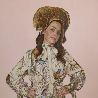 Lori Pensini, Floundering Woman, Oil on linen, 110 x 110cm 