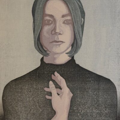 Emi Ninoseki, Umi 21, Woodcut print, 58 x 42cm