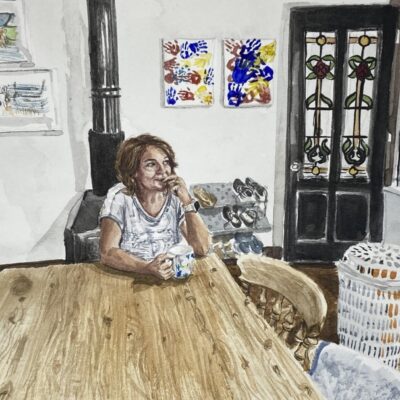 Sheree Dohnt, The Empty Nest, Watercolour on paper, 26 x 31cm
