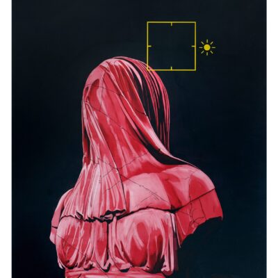 Nathan Brooker, Stone, iPhone 6S and Oil, Oil on panel, 150 x 100cm