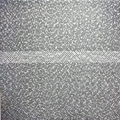 Olga Cironis, Calling,
plastic packing tape, text and wood,
120 cm x 120 cm
